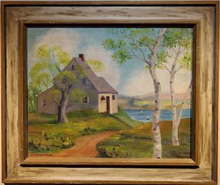 Edith Gray, "The Hoxie House" Cape Cod Painting