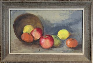 American School, Still Life Painting of Fruit