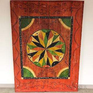 Large Polychrome Pine Game Board