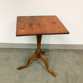 Queen Anne Turned Maple Dished Tilt-top Tea Table