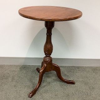 Queen Anne Turned Maple Candlestand