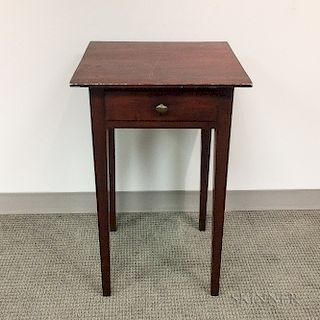 Federal Stained Poplar One-drawer Stand