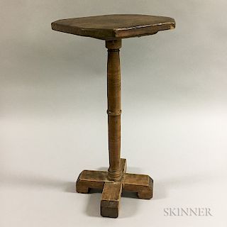 Jacobean-style Maple and Pine Diminutive Candlestand