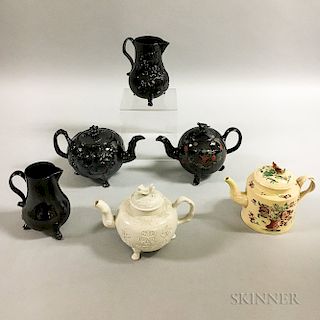 Six English Ceramic Teaware Items