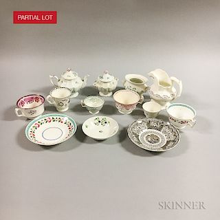Approximately 110 Ceramic Cups, Saucers, Teapots, and Creamers.  Estimate $40-60