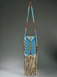 Blackfoot Beaded Hide Warrior's Bag