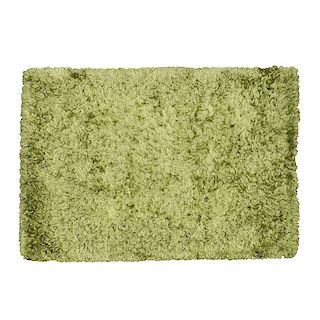 Tapete. Siglo XX. Elaborado en fibras de seda color verde. Diseño rectangular. 240 x 172 cm