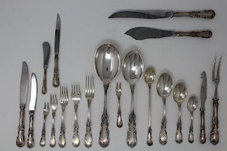 164pc Sterling Imperial Pattern Camusso Flatware