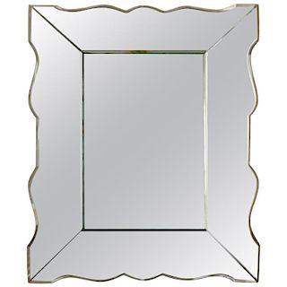 Small french art deco mirror 1940s