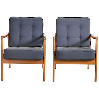 Scandinavian Pair of Ole Wanscher FD109 Armchairs, 1960s