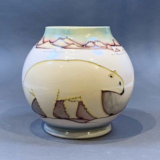 Moorcroft Polar Bear Vase