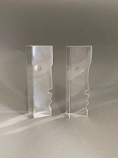 Baccarat Robert Rigot "Encounters" Glass Sculptur