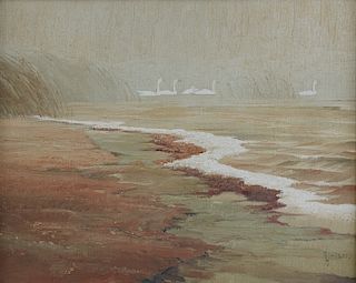Frances Lee Jaques Landscape Oil on Canvas