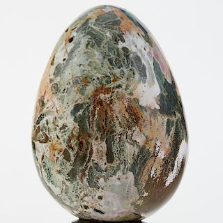 Ocean Jasper Egg-form Carving