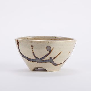 Warren MacKenzie Studio Pottery Tripod Bowl Marke