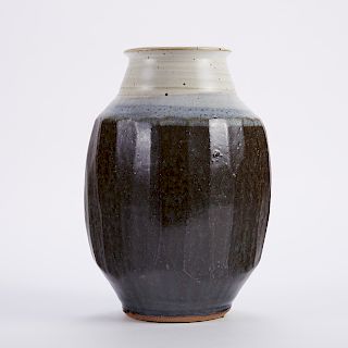 Warren MacKenzie Fluted Studio Pottery Vase
