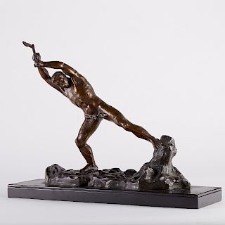 Gantcheff Bronze Sculpture Woodcutter