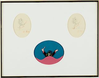 Group of 5 Beatles Yellow Submarine Cels