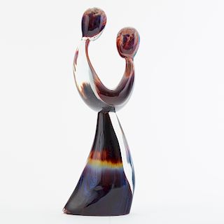 Dino Rosin "Friends" Glass Sculpture