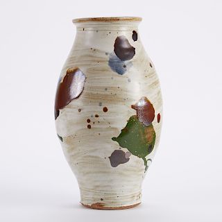 Warren MacKenzie Studio Pottery Clown Pot Vase Ma