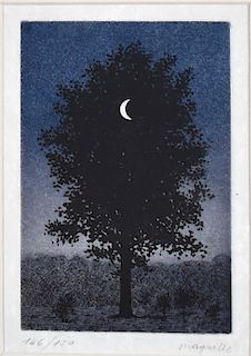 Rene Magritte "Le 16 Septembre" Aquatint