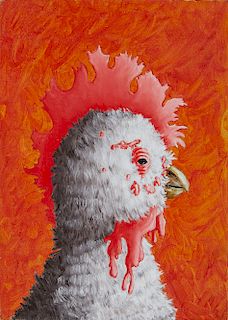 Doug Argue Chicken Oil on Canvas