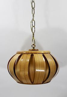 Mid-Century Scandinavian Bentwood Pendant Light