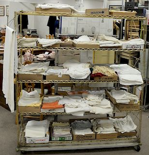 Large lot of linens, to include table cloths, doilies, napkins, etc.