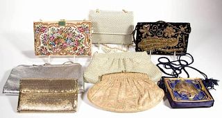 VINTAGE AND MODERN LADY'S PURSES, LOT OF EIGHT