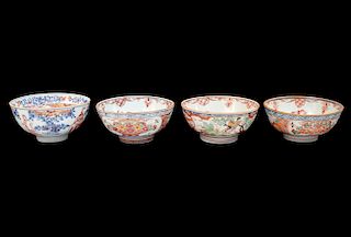 4 Chinese Export Footed Small Bowls
