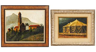 Two Ernest O. Mondorf Oil on Canvas Paintings