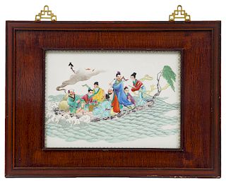 20th C. Chinese Painted Plaques