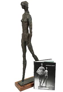 Lindsay Daen 'Ingrid Walking' Bronze Sculpture