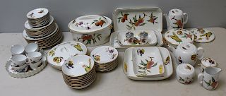 Royal Worcester "Evesham "Porcelain Grouping.