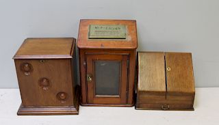 Antique Grouping of Three Mail Related Boxes