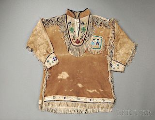 Athabascan Beaded Hide "Chief's" Coat