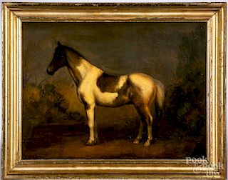 Peter Ompir, oil on board horse portrait