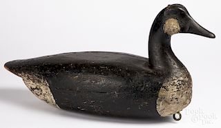 Carved and painted goose decoy