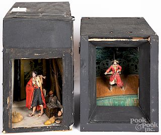 Two light up dioramas scenes