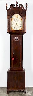 Pennsylvania poplar tall case clock
