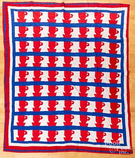 Patriotic patchwork quilt