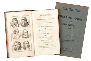 Lavater, J. C. / Streletski, C. Physiognomy / Graphologie du Praticien. 1827 y 1827. Piezas: 2.