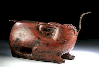 19th C. Southeast Asian Rabbit Shaped Coconut Grater