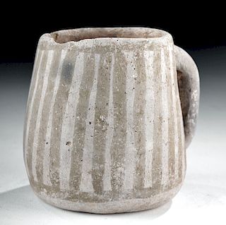 Anasazi Mesa Verde Black-on-White Pottery Mug
