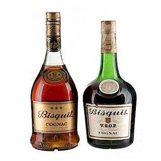 Bisquit. V.S. y V.S.O.P. Cognac France Piezas: 2.