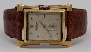 JEWELRY. Vintage Jules Jugensen 14kt Gold Watch.