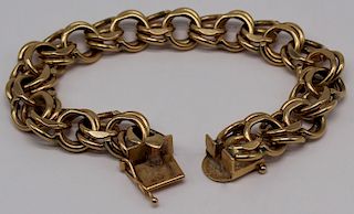 JEWELRY. Vintage 14kt Gold Bracelet.
