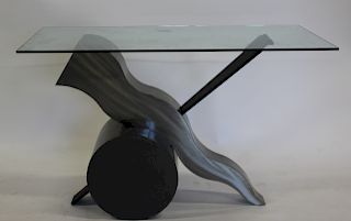Vintage Polished & Lacquered Steel Abstract