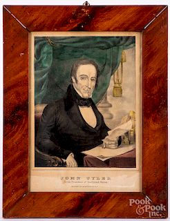 N. Currier color lithograph of John Tyler