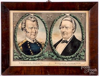 N. Currier presidential color lithograph